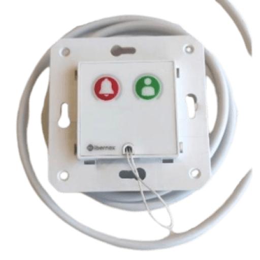 [IBERNEX_NX0067/CA] IBERNEX Módulo Asistencial para Hospital de Empotrar IP67 / Material ABS Antimicrobiano / Botón Cancelación / Indicador Luminoso de Alarma y Presencia / RS485 / Compatible Cajas Europeas y Americanas