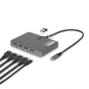 StarTech.com ADAPTADOR USB-C A 4X DP 4K 60HZ - PD 140W