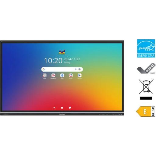 [VIEWSONIC_IFP7551] Viewsonic PANTALLA PLANA INTERACTIVA 75IN ANDROID EDLA VIEWBOARD 4K 16:9