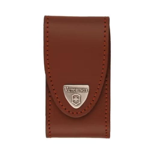 [VICTORINOX_500761] Victorinox Funda de Piel color Café para Navajas Mediana Victorinox.