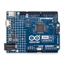 ARDUINO LLC Placa Desarrollo Arduino UNO R4 Minima / Microcontrolador Renesas RA4M1 32-bit Cortex-M4 / 48 MHz / 256 kB Flash / 32 kB SRAM / 14 Digital I/O / 6 Analog Inputs / USB-C / Compatible con Shields UNO