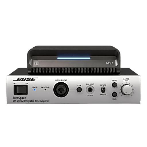 VSSL KIT Amplificador IZA250LZ y Streamer de Audio Modular MS.1 | PoE + USB-C | HDMI eARC + Óptica + RCA | Bluetooth LE Audio | WiFi | Control4-Crestron-Elan-RTI-URC-Savant-Lutron | AirPlay2-GoogleCast-SpotifyConnect