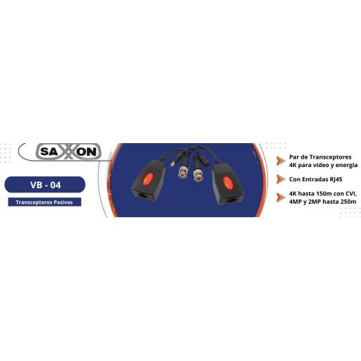 [SAXXON_RJ-45 VB-04] Transceptores SAXXON  RJ-45 VB-04