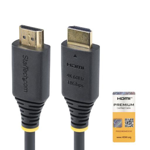 [STARTECH.COM_HDMI2-CABLE-4K60-2M] StarTech.com CABLE HDMI CERTIFICADO PREMIUM DE ALTA VELOCIDAD DE 2M 4K60