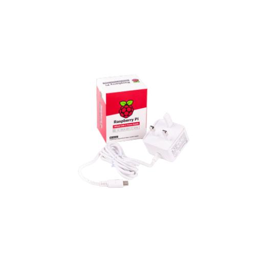 [RASPBERRYPI_RP-00214] RASPBERRY PI Fuente de Poder Oficial para Raspberry Pi 4 Model B / 5V / 3A / Blanco