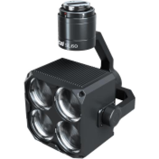 [CZI_SL60] CZI Estrobo Multi-color compatible con Drones DJI M350/M400, 90W Máximo, Luz Estroboscópica Multi-color, 4 Colores RGBY