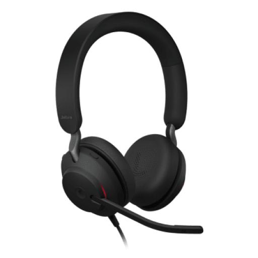 [JABRA_EVOLVE240SE-STEREO-MS-USBC/A] Jabra Jabra Evolve 2 40SE, Auricular Stereo Versión MS con Aislamiento de Ruido, Conexión USB C/A y Indicador de Ocupado (Busylight) (24189-999-799) 