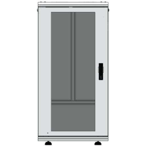 [LINKEDPRO_LES-60-60-24UGW] Linkedpro Gabinete Rack 24 Unidades / 19 Pulgadas / Puerta de Cristal / Piso / Acero Calibres 16-18-20 / 750 Kg Carga / 600x605x1190 mm (23.6x23.8x46.9 in) / Vidrio con Cerradura