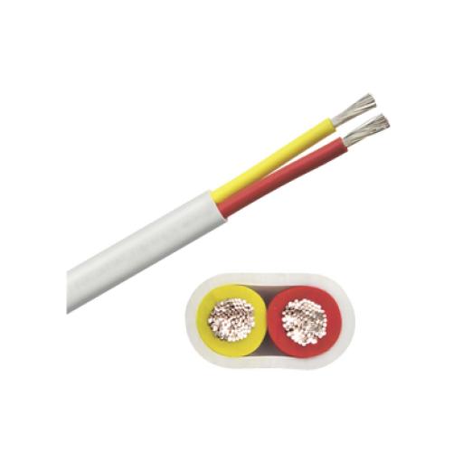 [COBRAWIRE&CABLE_B7W10T-20-100] COBRA WIRE & CABLE Rollo de cable plano grado marino calibre 10, de 2 conductores (rojo y amarillo) de 100 pies (30.48 m).