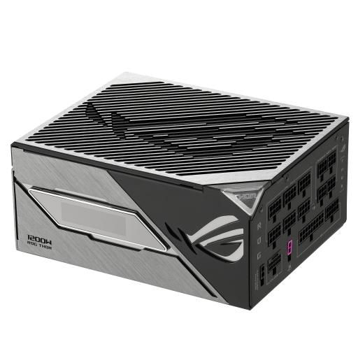 FUENTE DE PODER ASUS (ROG-THOR-1200P3-GAMING) 1200W, 80 PLUS PLATINO, ARGB, PANTALLA OLED