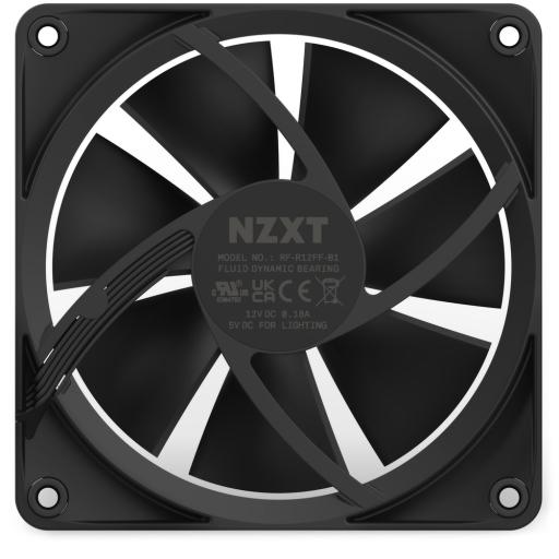 [NZXT_RF-R12SF-B1] VENTILADOR P/GABINETE NZXT (RF-R12SF-B1) F120 RGB, 120MM, NEGRO
