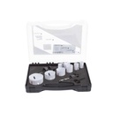 Makita Kit de broca sierras (3/4 - 2 1/4 in) incluye 6 piezas de broca sierras, 2 adaptadores y resorte de expulsión.