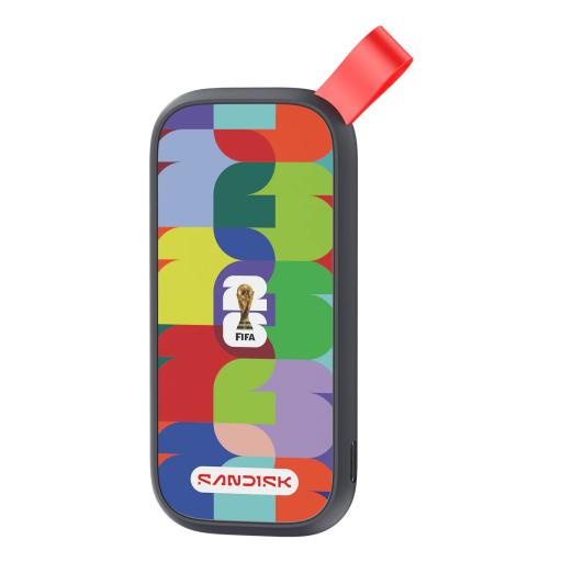 [SANDISK_SDSSDE30F-1T00-G25] Sandisk Unidad de Estado Sólido SSD portátil SanDisk Edición para la Copa Mundial de la FIFA 2026 - 1TB USB A y C Gen 3.2