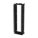 Linkedpro Rack de Acero de 7ft x 19in, 45UR con Organizadores Verticales Y Guía Superior para Cableado. 