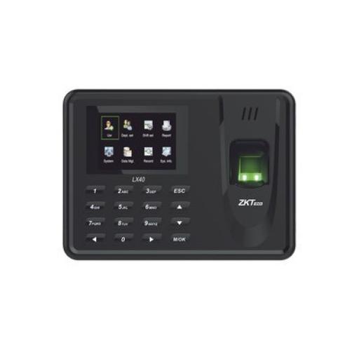ZKTeco Lector de Huella con Teclado para Control de Asistencia, 500 Huellas, Genera Reporte por USB en Excel, Descarga mediante memoria USB / Incluye Fuente