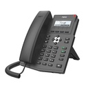 Fanvil Teléfono IP empresarial para 2 lineas SIP con pantalla LCD, Códec Opus, conferencia de 3 vías, PoE.