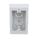 Caja de Pared Superficial, uso Universal con Placas de Pared, Con Cinta Adhesiva, Color Blanco