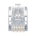 Panduit Plug RJ45 Cat5e, Para Cable UTP de Calibres 24-26 AWG, Chapado en Oro de 50 micras, Paquete de 50 piezas