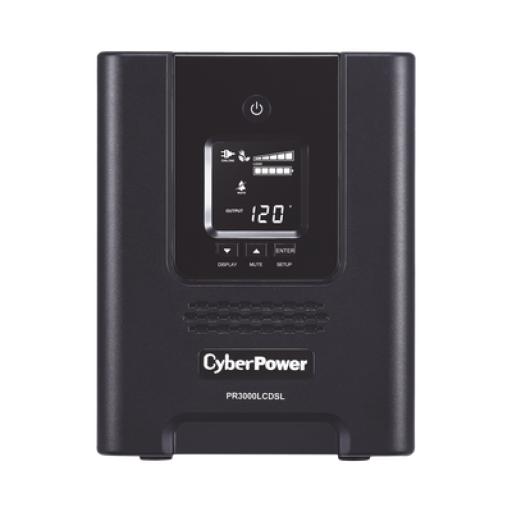 CyberPower UPS de 3000 VA/2700 W, Topología Línea Interactiva, Entrada 120 Vca NEMA L5-30P, Onda Senoidal Pura, Tipo Mini Torre, Con 6 Tomas NEMA 5-20R y 1 NEMA L5-30R