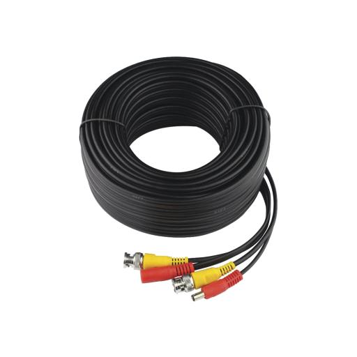 Epcom Cable coaxial ( BNC RG59 ) + Alimentación / SIAMÉS / 20 Metros / 100 % COBRE / Para Cámaras 4K  / Uso interior y exterior