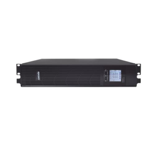 Epcom UPS de 1000VA/900W / Topología On-Line Doble Conversión / Entrada y Salida de 120 Vca / Clavija de Entrada NEMA 5-15P / Pantalla LCD Configurable /Formato Rack/Torre