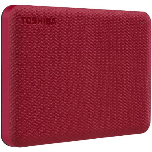 Disco Duro Externo Toshiba Canvio 2.5 2TB USB 3.0 Rojo