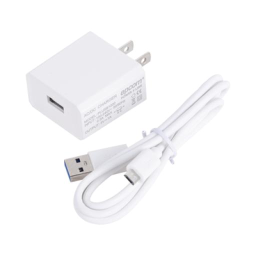 Epcom Cargador Micro-USB Profesional de 1 Puerto / 5 VCC / 1 Amper Para Smartphones y Tablets / Voltaje de Entrada de 100-240 VCA