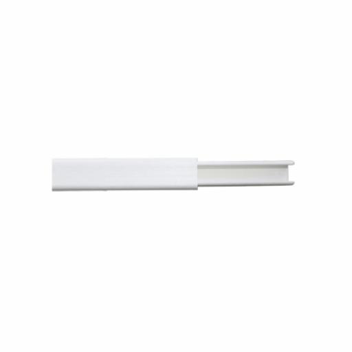 [THORSMAN_TMK-0812] Canaleta color blanco de PVC auto extinguible, de una via, 12 x 8 tramo 2m.
