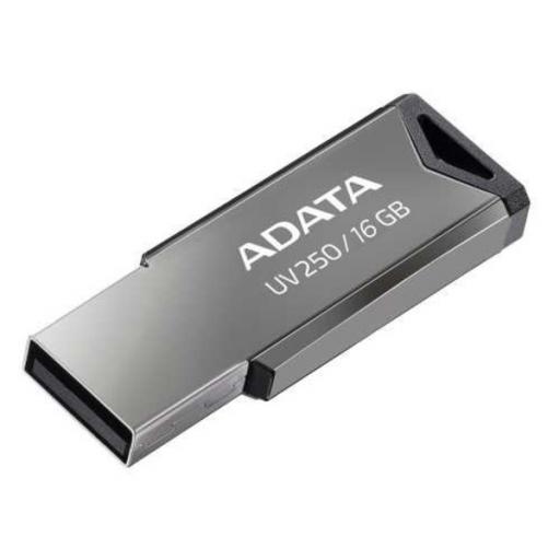 [ADATA_AUV250-16G-RBK] Memoria USB 2.0 ADATA AUV250-16G-RBK, Plata, 16 GB, USB tipo A