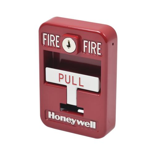 [HONEYWELLHOMERESIDEO_5140-MPS1] HONEYWELL HOME RESIDEO Estación de jalón convencional de acción simple color roja con cerradura