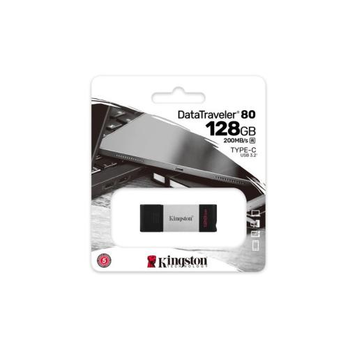 [KINGSTONTECHNOLOGY_DT80/128GB] Kingston technology MEMORIA FLASH KINGSTON 128 GB USB-C 3.2 GEN 1 (DT80/128GB)
