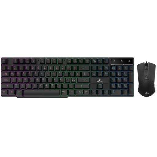 [YEYIAN_YKP-20704] KIT TECLADO/MOUSE YEYIAN GAMING LED YKP-20704 PHOENIX2000/USB/BACKLITE
