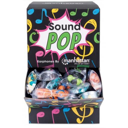 [MANHATTAN_178822] Display/Despachador para mostrador con 40 auriculares Sound Manhattan.