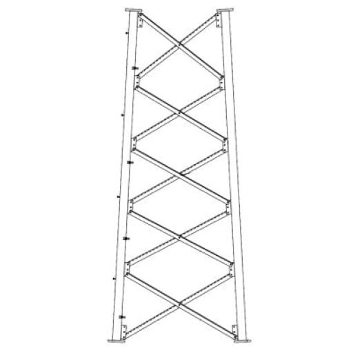 [ROHN_SSV6N62] Rohn Sección 6 Base para Torre Autosoportada línea SSV (Código de Fábrica: 6N62)