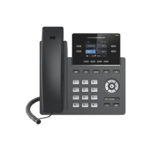 [GRANDSTREAMNETWORKS_GRP-2612] Grandstream Networks Teléfono IP Grado Operador, 2 líneas SIP con 2 cuentas, pantalla a color 2.4, codec Opus, IPV4/IPV6 con gestión en la nube GDMS
