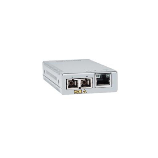 [ALLIEDTELESIS_AT-MMC2000/SC-90] Allied Telesis Convertidor de medios gigabit ethernet a fibra óptica, conector SC, multimodo (MMF), distancia de 220 hasta 500 m