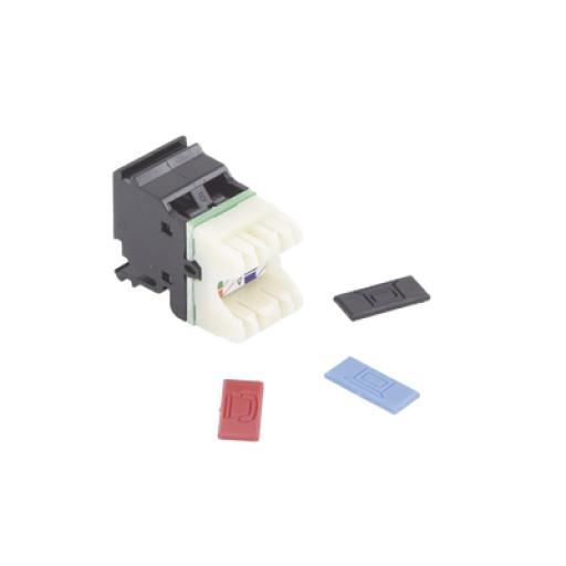 [SIEMON_MX6-F01] Siemon Jack MAX UTP Categoría 6, Estilo 110, Montaje Plano, Color Negro