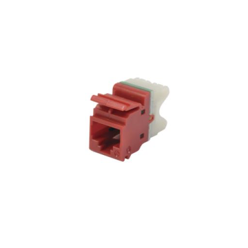 [SIEMON_MX6-F03] Siemon Jack MAX UTP Categoría 6, Estilo 110, Montaje Plano, Color Rojo