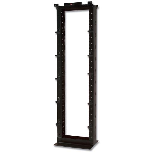 [SIEMON_RS-07] Siemon Rack de Dos Postes Estándar de 19", Numerado, Fabricado en Aluminio y 45 Unidades de Rack, Profundidad de 457mm, Color Negro