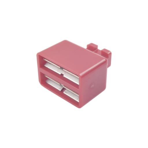 [SIEMON_SMBC-2-3] Siemon Clip de Puente, Para Uso con Regletas S66 de Siemon, de 1 par, Color Rojo