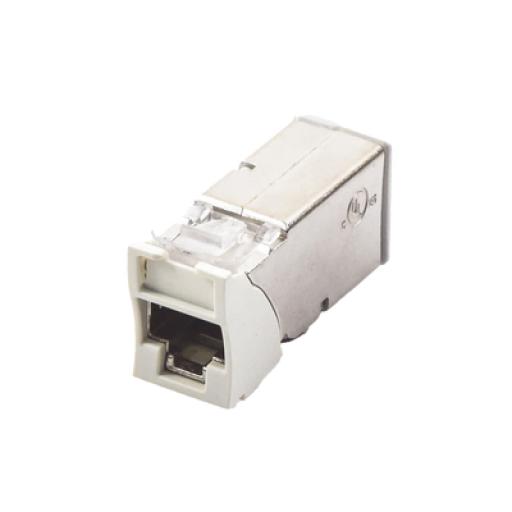 [SIEMON_Z6A-S02B] Siemon Jack Z-MAX Cat6A, Blindado, Montaje híbrido en Placa de Pared (Plano y Angulado), Color Blanco, Versión Bulk (Sin Empaque Individual)