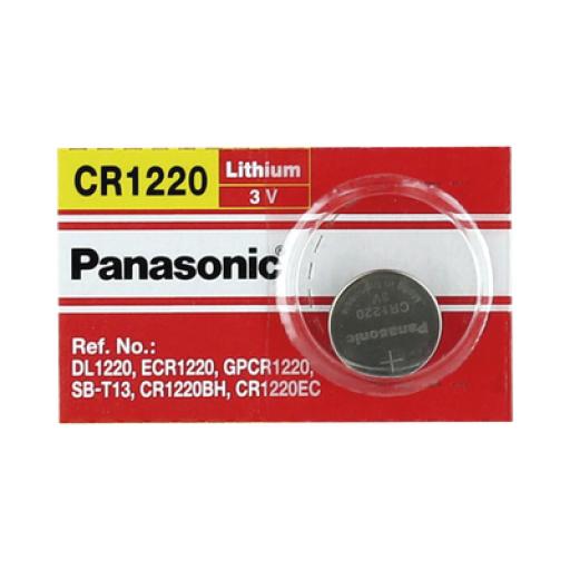 [PANASONIC_CR1220] Panasonic Batería de Litio tipo Moneda 3V @ 35mAh / Recomendado para DVR´s epcom y HIKVISION (No Recargable)