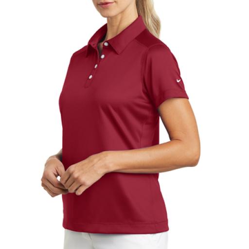 [NIKE_D354064S/R] Nike Playera Polo Dri-FIT color Rojo Obscuro para Mujer