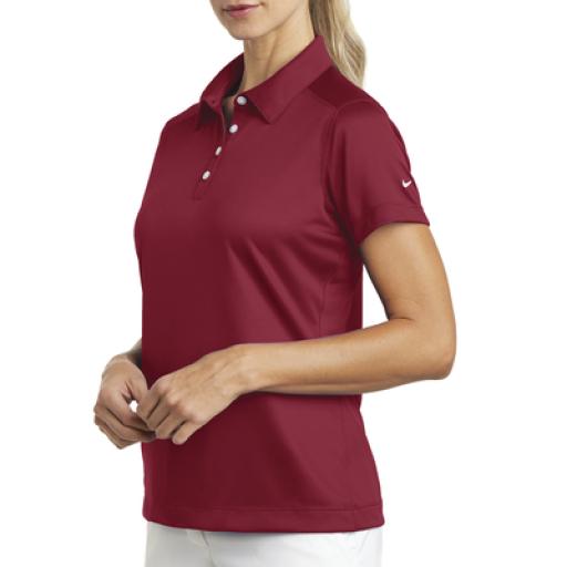 [NIKE_D354064SXL/R] Nike Playera Polo Dri-FIT color Rojo Obscuro para Mujer
