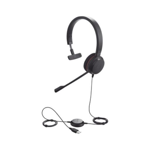 [JABRA_EVOLVE-20-MONO-UC] Jabra Jabra Evolve 20 Mono con conexión USB, micrófono con cancelación de ruido de ultima generación, configuración Plug and Play (4993-829-209)