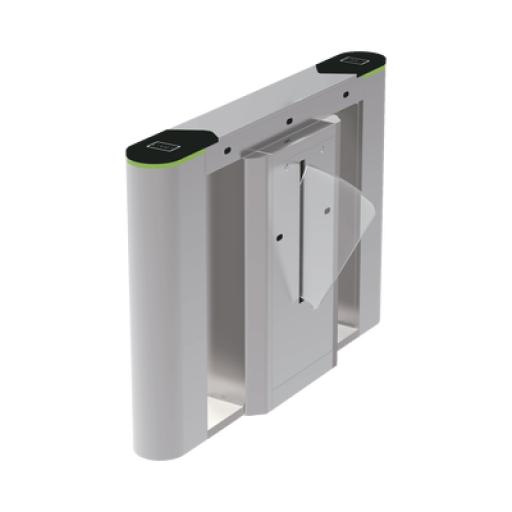 [ZKTECO_FBL6200] ZKTeco Unidad central para puerta de cortesía tipo FLAP bidireccional / 30 personas por minuto / Acabado de Lujo / Apertura en 1 segundo / Acero inoxidable / Indicadores LED / Alarma por acceso denegado