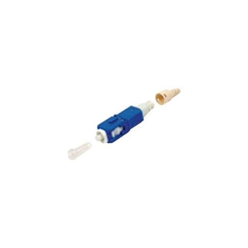[SIEMON_FC1-LB-SCU-9BL] Siemon Conector de Fibra Óptica pre-pulido LightBow SC/UPC Simplex, Monomodo OS1/OS2, re-terminable, Color Azul