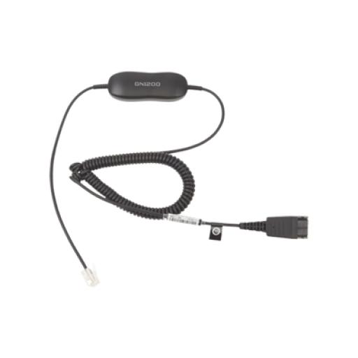 [JABRA_GN-1200-C] Jabra Jabra GN1200 cable enroscado con conexión QD y RJ-9 (88011-99)