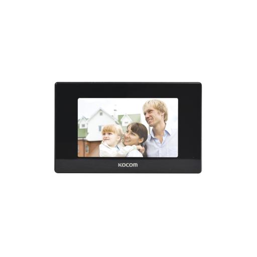 [KOCOM_KCV544SDMB] Kocom Monitor 7" color negro, alta definición (HD), con entrada para microSD para grabacion