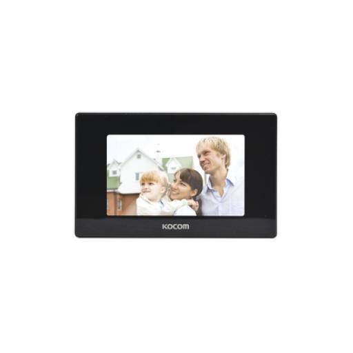 [KOCOM_KCV544SDMB] Kocom Monitor 7" color negro, alta definición (HD), con entrada para microSD para grabacion